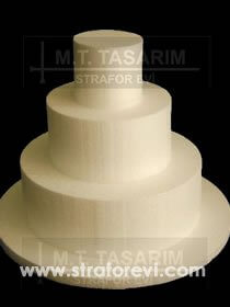 PST-04 '' Üç 3 Katlı Maket Pasta Midi Boy ''