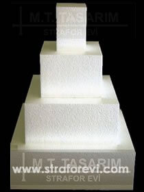 PST-07 Kare 4 Katlı Maket Pasta