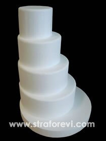 PST-13 4 Dört Katlı Maket Pasta Straforu