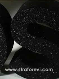 Strafor Simli Harfler Siyah