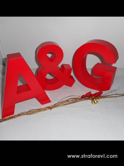 Ayakta Durabilen Strafor Dekoratif Harfler