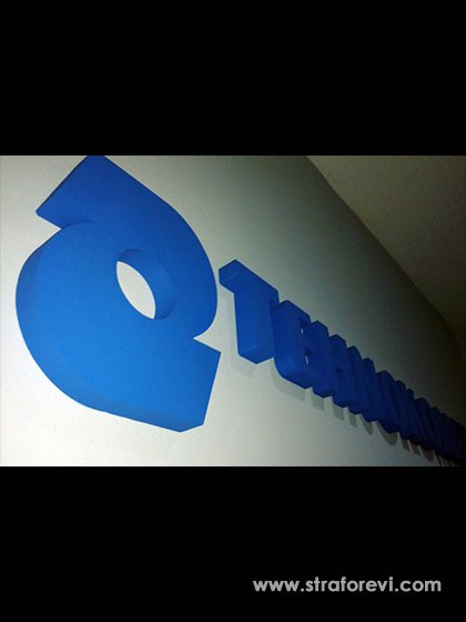 Strafor Duvar Logo Uygulaması