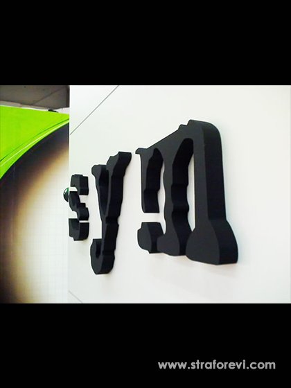 Mağaza ve Avm Strafor Logo Uygulamaları