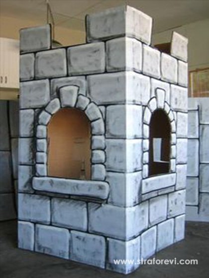 Strafor Kale sahne dekoru