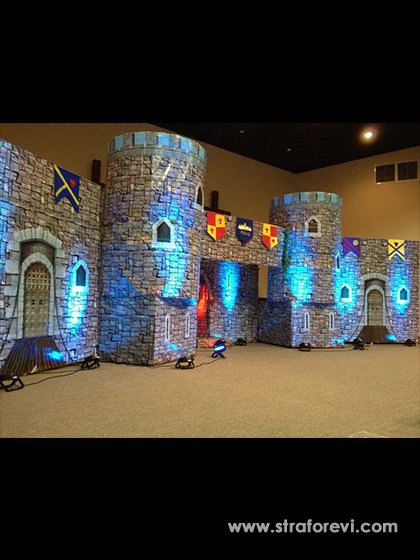 Strafor Kale Sahne Dekorları, Kale Maketi