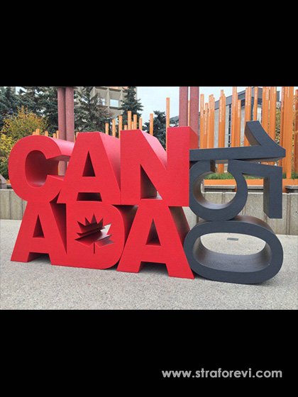 Sahne Dekorları İçin Dev Strafor Harfler